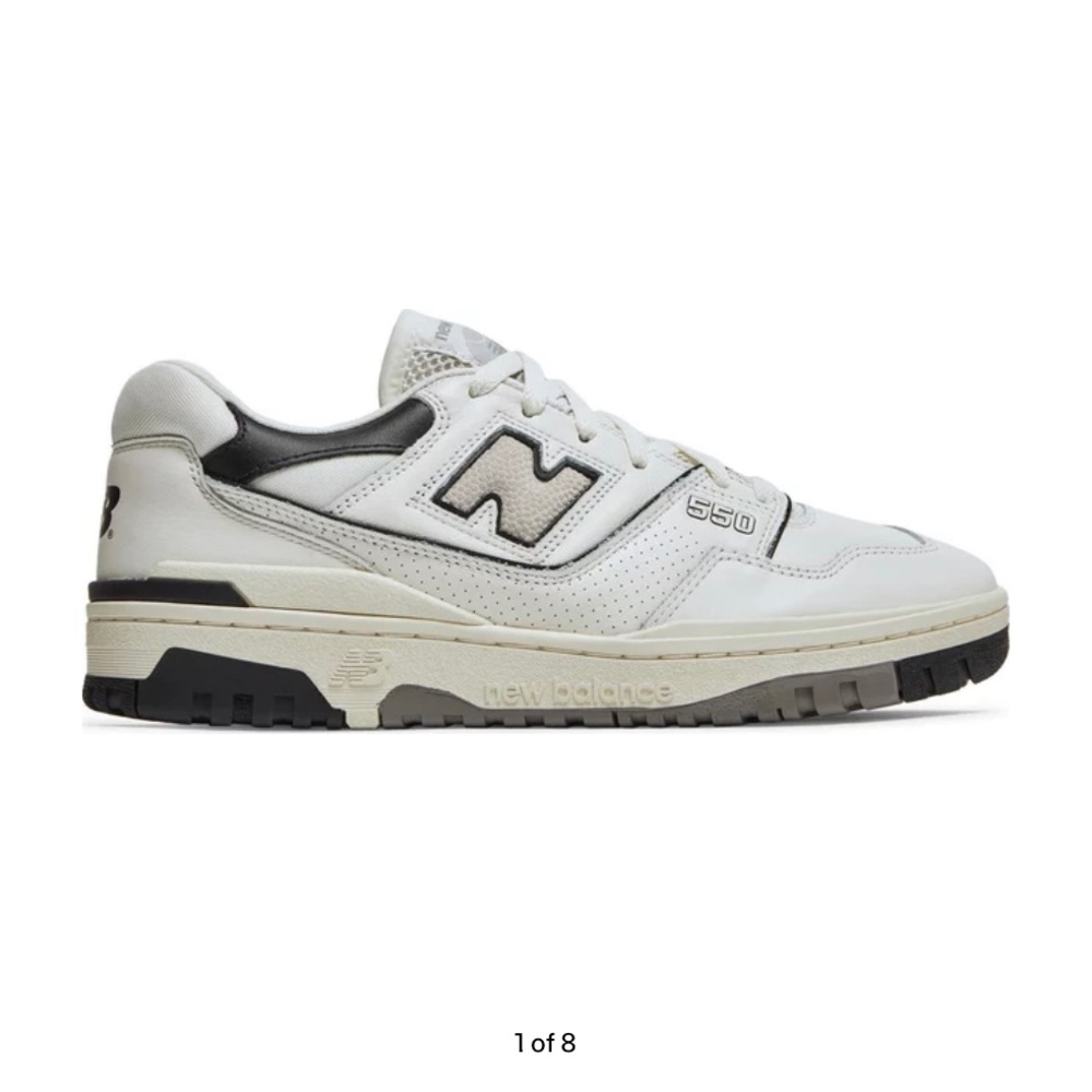 New balance 550 cream and black